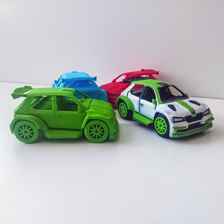 Škoda Fabia ③ ミニカー 9台セット 1/72 dsc00007.jpg